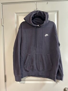 Nike Men’s Dark Purple Pullover Hoodie - Classic Logo